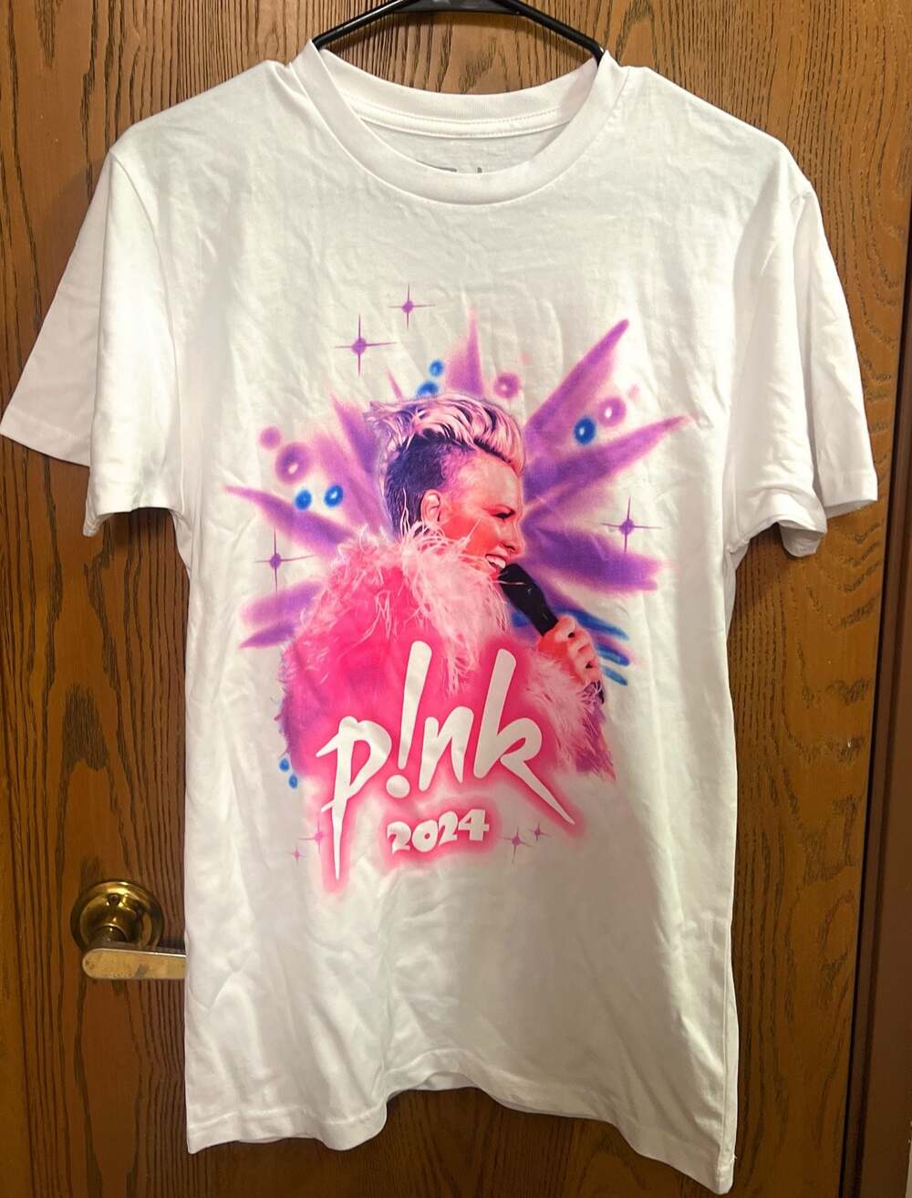 P!NK 2024 Airbrush Style Summer Carnival Tour Graphic T-Shirt